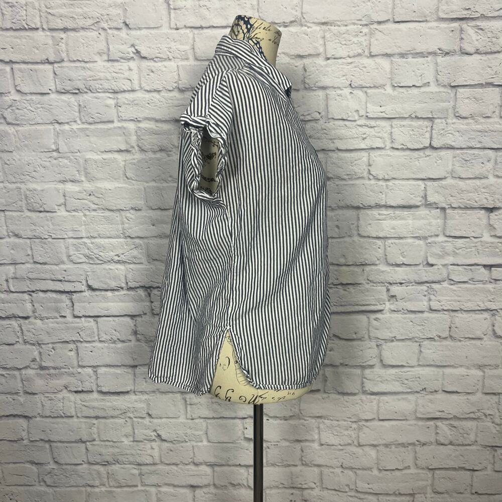 Old Navy Stripe Button Up Women's Blouse - Picture 3 of 5